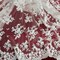 1 Yard Luxurious Beaded and Corded Bridal Lace Fabric Embroidered on 100% Polyester Net Mesh 52 inch Width